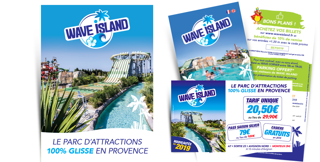 WAVE ISLAND SUPPORTS PROMOTIONNELS